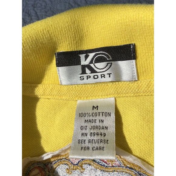 Vintage Milwaukee Brewers Staff Ball Park Polo Medium Yellow Miller Park - Picture 4 of 8